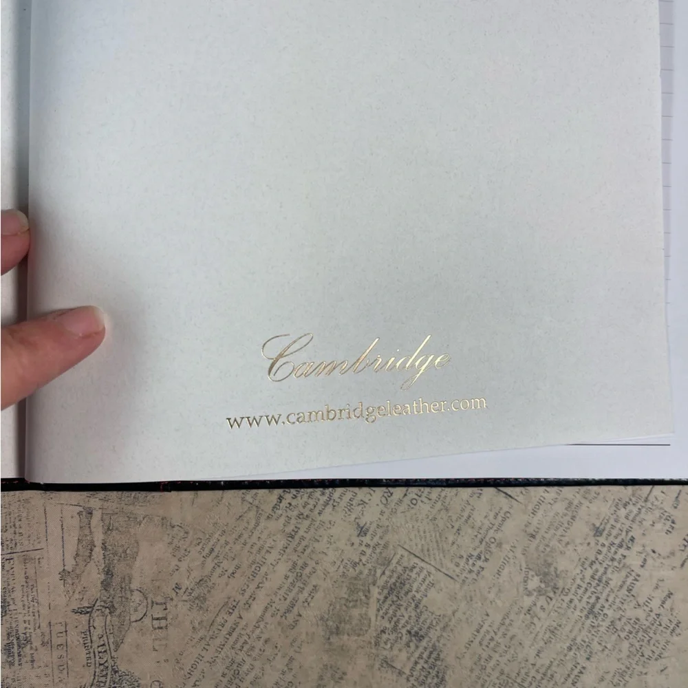 Cambridge Premium Leather Journal (Black Napa)